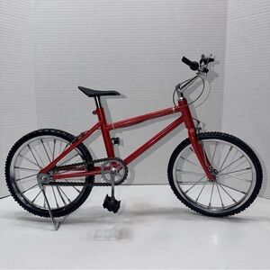 Miniture Model BMX Moutain Bicycle Realistic Fully Functioning Toy Bike - Red
